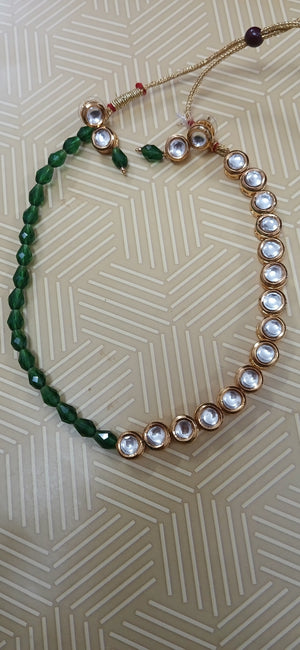 kundan and beads  necklace