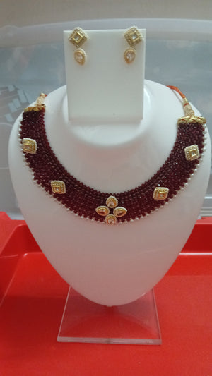 kundan and beads base necklace